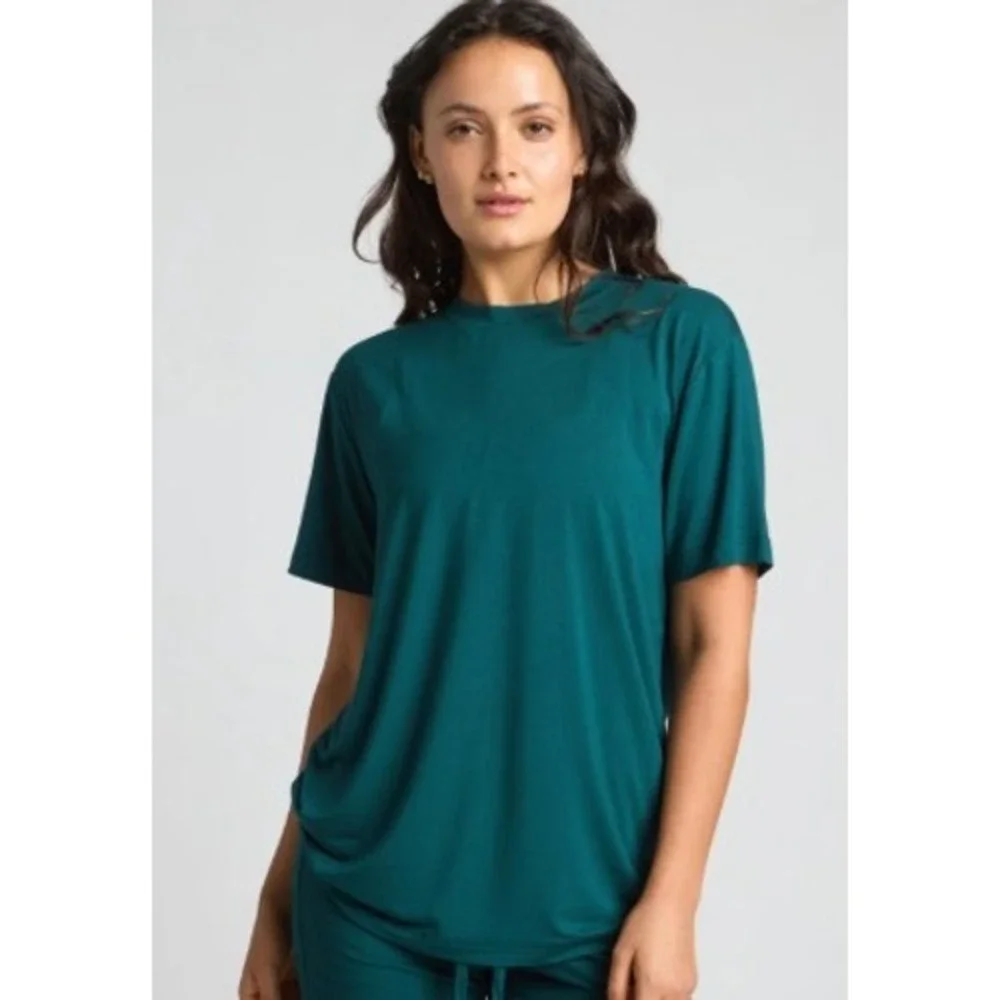 Comfrt Cloud Tee Alpine Green Short Sleeve Crewneck Oversized Lounge Shirt XL